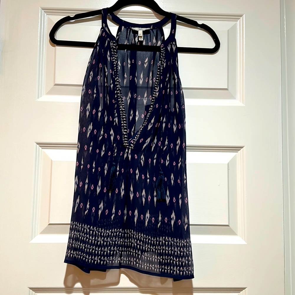 Joie Shara Silk Patterned Tank Top